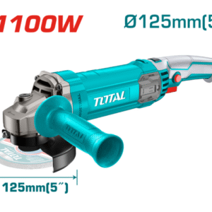 TOTAL Angle Grinder 1100W Ø125mm (TAG1111256) – Brushe Elektrike Profesionale për Prerje & Gërryerje Metali,
