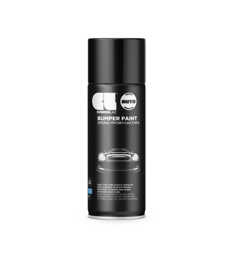Cosmoslac Bumper Paint – Bojë për Parakolp Plastik | E Zezë | 400 ml
