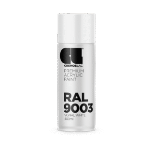 Cosmoslac Premium Acrylic Paint RAL 9003 – Signal White | Spray 400 ml