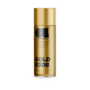 Cosmoslac Premium Acrylic Paint Gold R308 | Spray 400 ml